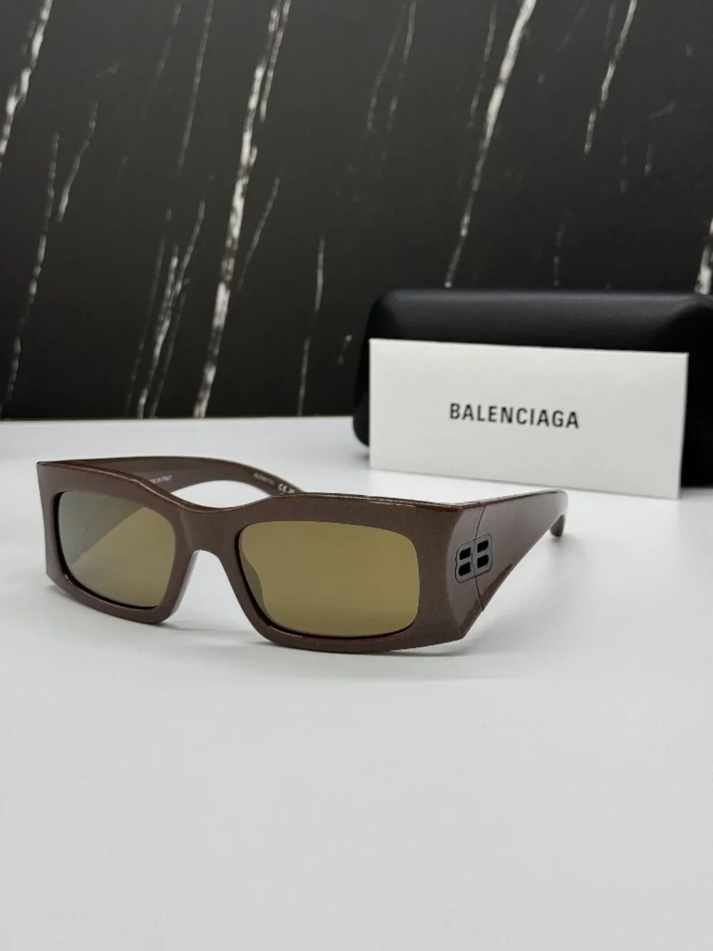 NEW BALENCIAGA BB0291S 006 BROWN WOMEN SUNGLASSES BALENCIAGA EYEWEAR - Picture 1 of 9